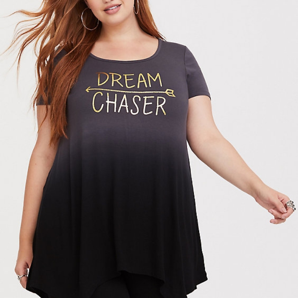 SUPER SOFT DIP DYE DREAM SHARKBITE TEE